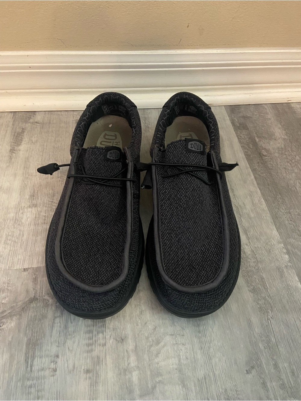 Hey Dude Black Slip-On Casual Sneakers
